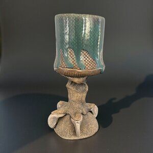 Vintage Rare Richard Marshall Talon Goblet Medieval Claw Foot Chalice Pottery